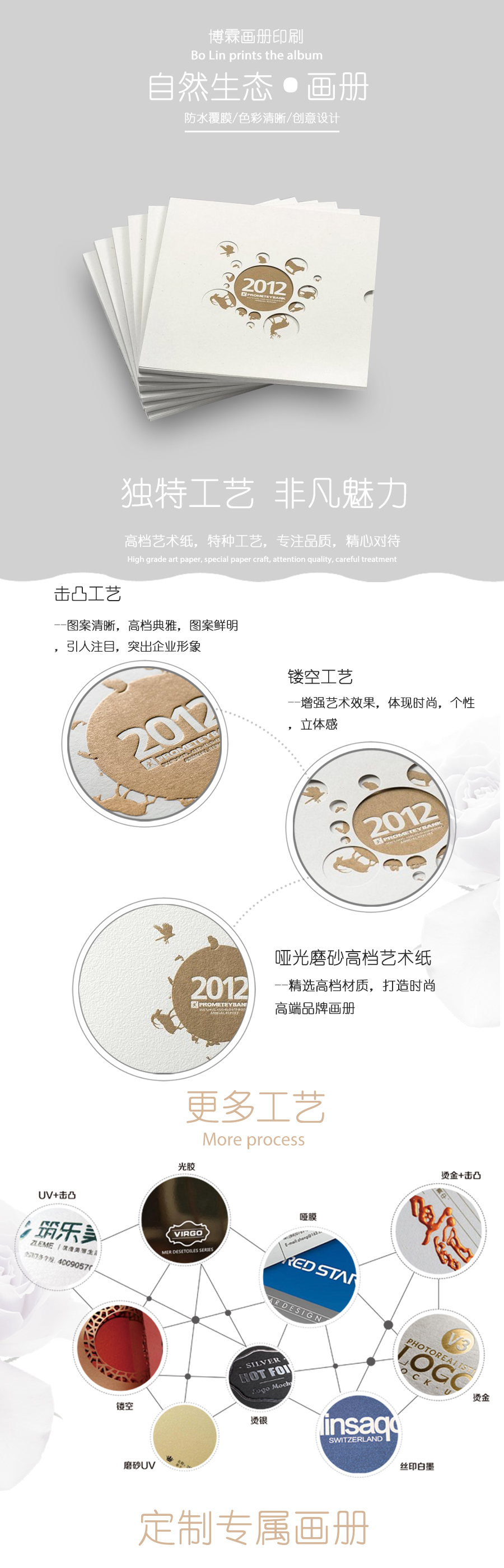 精美生物畫冊、精裝畫冊