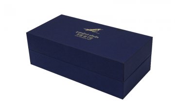 藍色高檔翻蓋燕窩包裝盒 保健